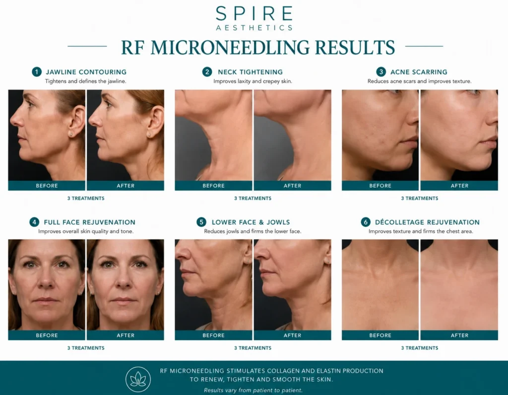 RF Microneedling Skin tightening Sheffield results