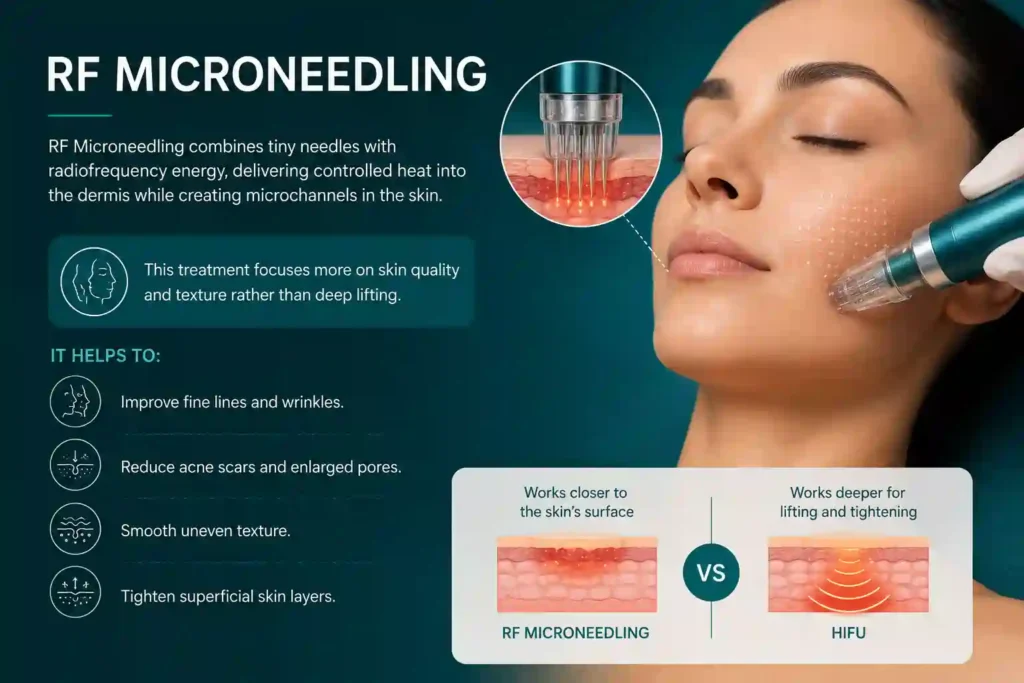What Does RF Microneedling Do That HIFU Alone Cannot Sheffield