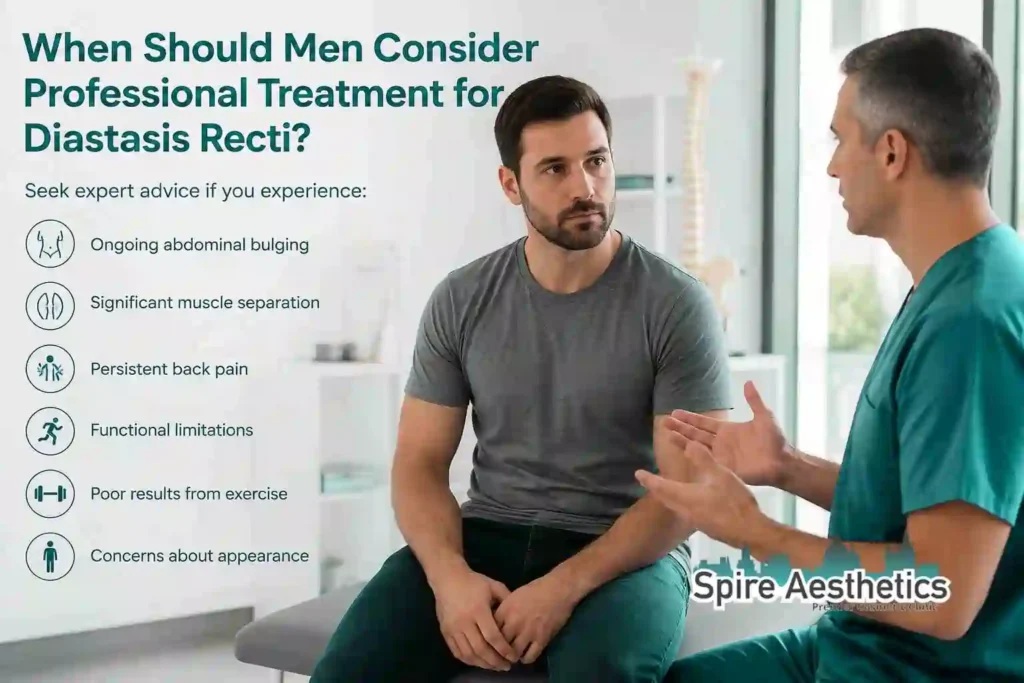 When Should Men Consider Professional Treatment for Diastasis Recti Sheffield?