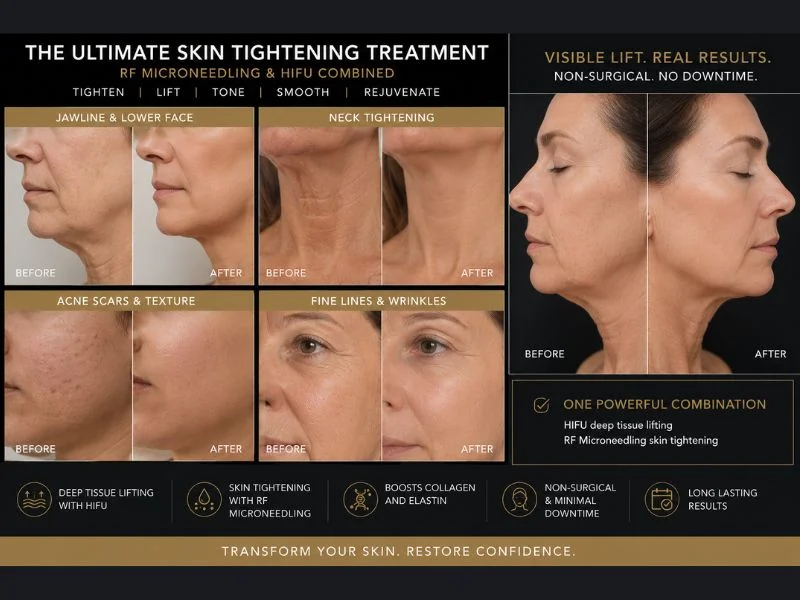 Results of combined treatment for the ultimate skin tightening treatment Sheffield